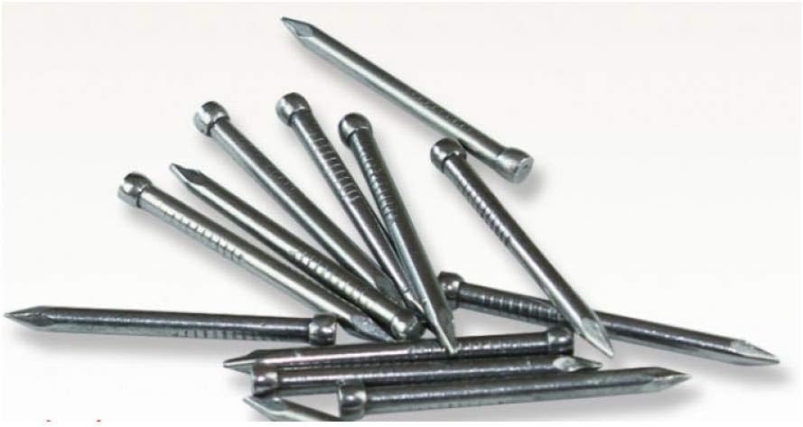 Clavos (corrientes o dulces, acero, p/cartón, especiales, p/zinc) - Imagen 7