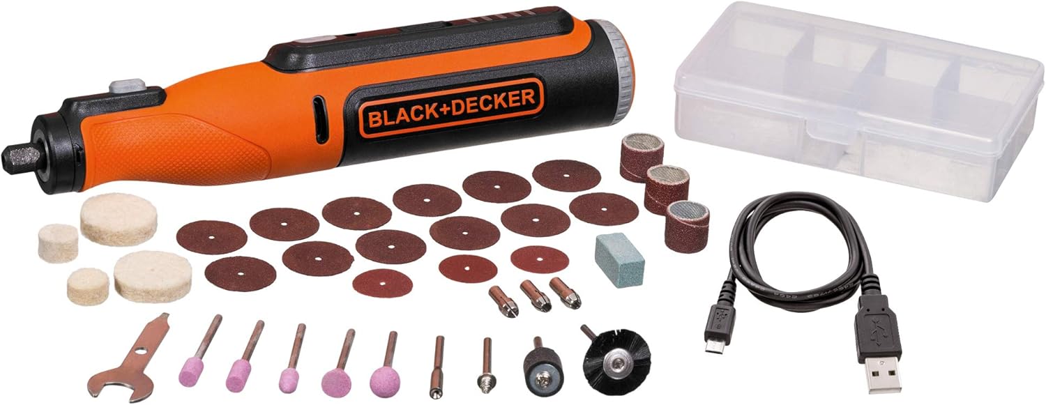 Herramienta girato. 8v Max c/accesorios Black+Decker (BCRT8K35APB) (cod. 39687)