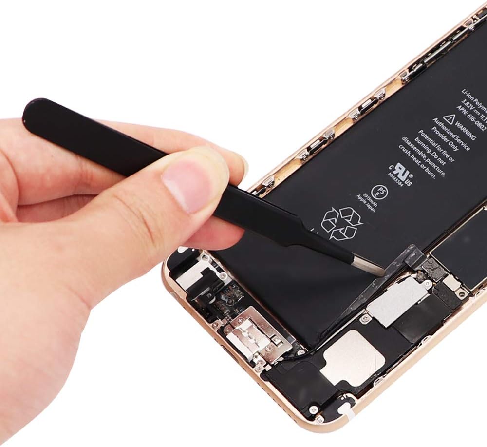 Jgo. Pinzas ESD precisión 10 pcs. antiestética (cod. 39564) - Imagen 3