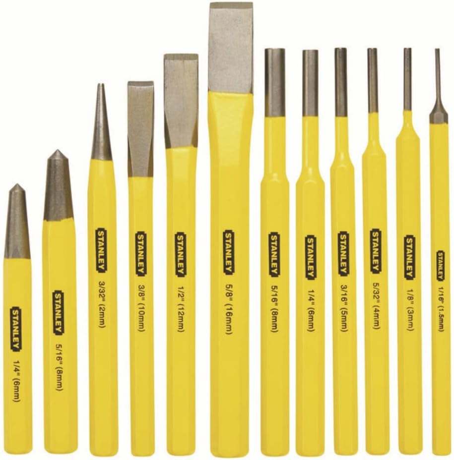 Kit punzon y cincel Stanley 12 pcs. 16-299 (cod. 39522) - Imagen 2