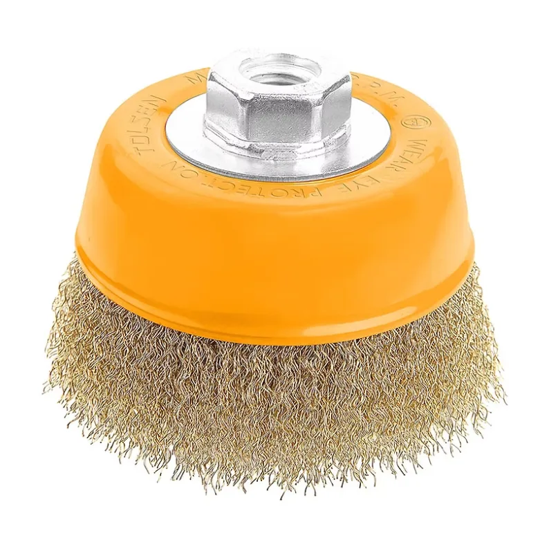 Cepillo de alambre tipo copa Industrial TOLSEN (77503)