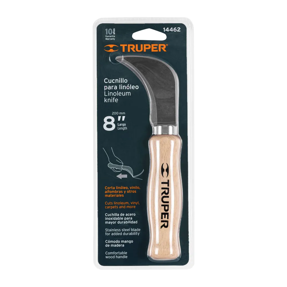 Cuchillo Truper 7-1/2" p/linóleo NL-8 (cod. 6162)