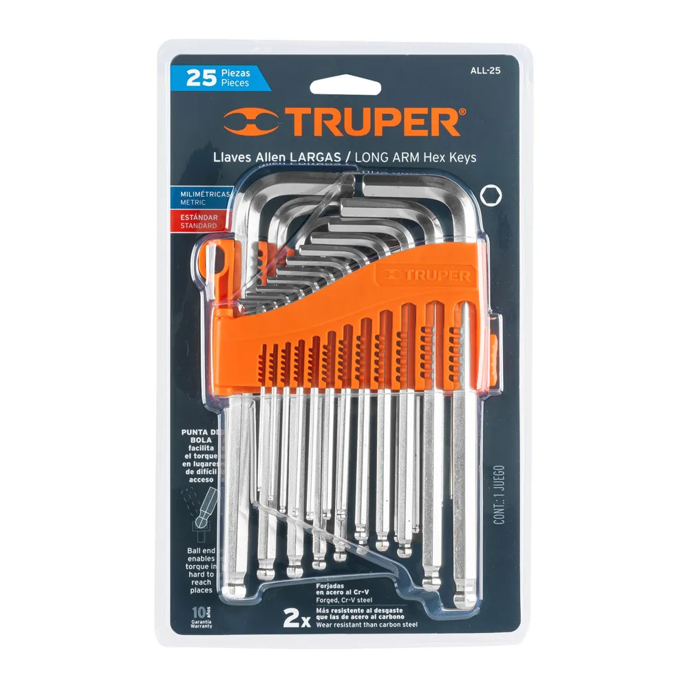 Jgo. Llave allen Truper 25Pcs. ALL-25 (cod. 8594)