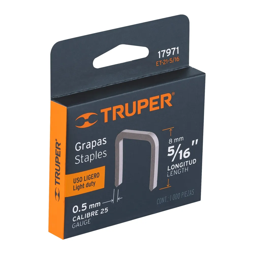 Grapa 5/16" Truper ET-21-5/16 (cod. 8026)