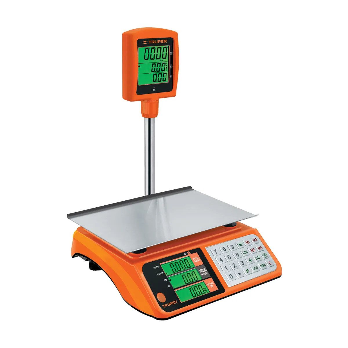 Báscula electrónica multifunciones con torreta 40 kg, TRUPER (100871)