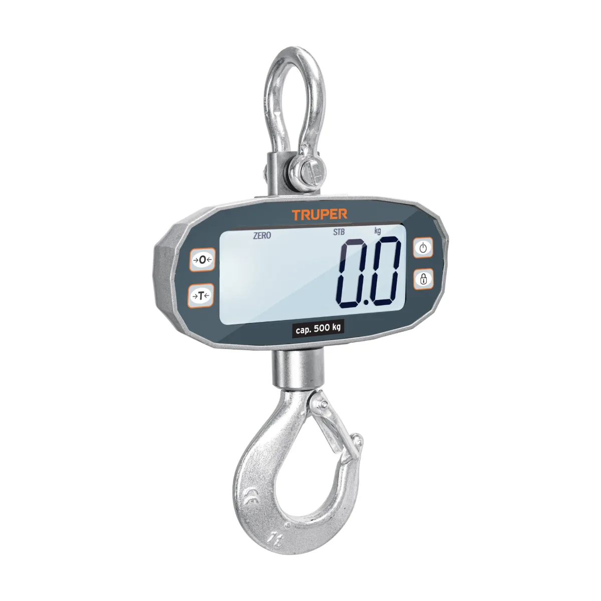 Báscula electrónica colgante, recargable, 500 kg, TRUPER (102543)