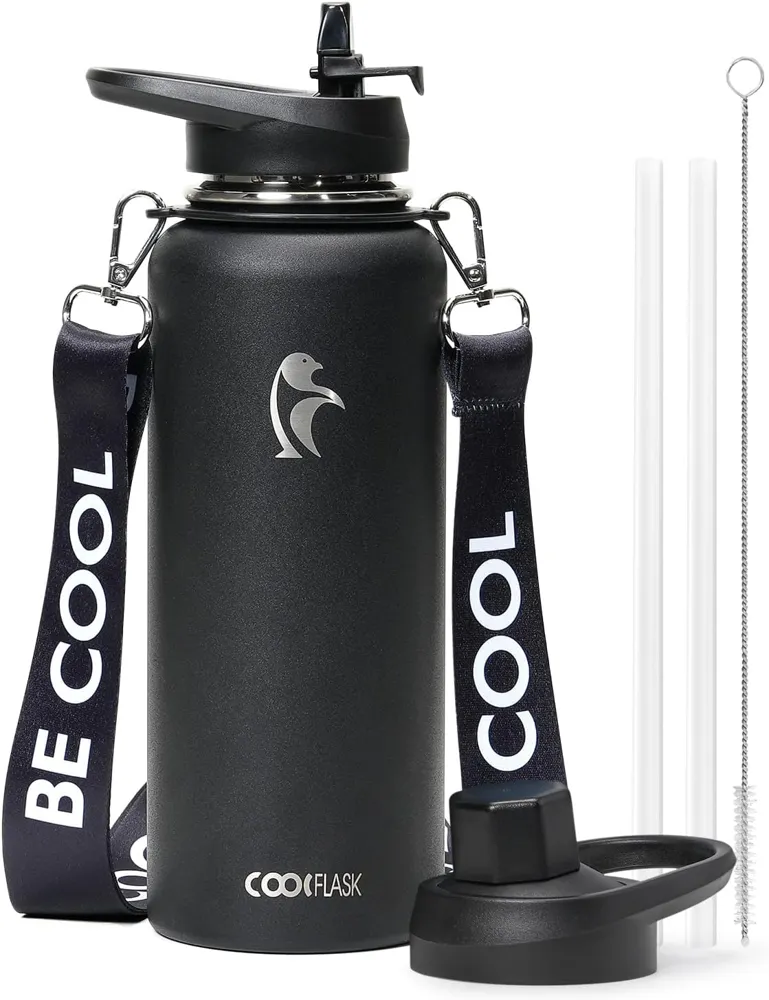Botella p/agua 40-oz. c/correa Coolflask (cod. 39484)