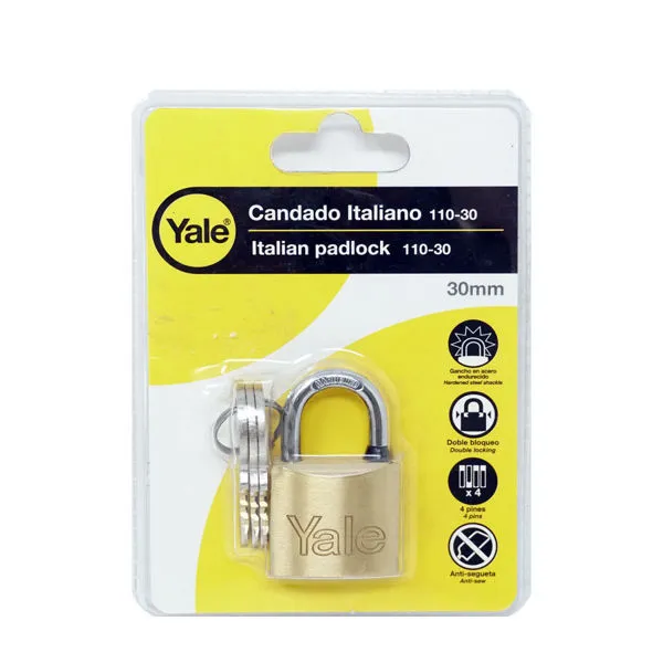 Candado Yale 30MM en blíster (Código-3318)