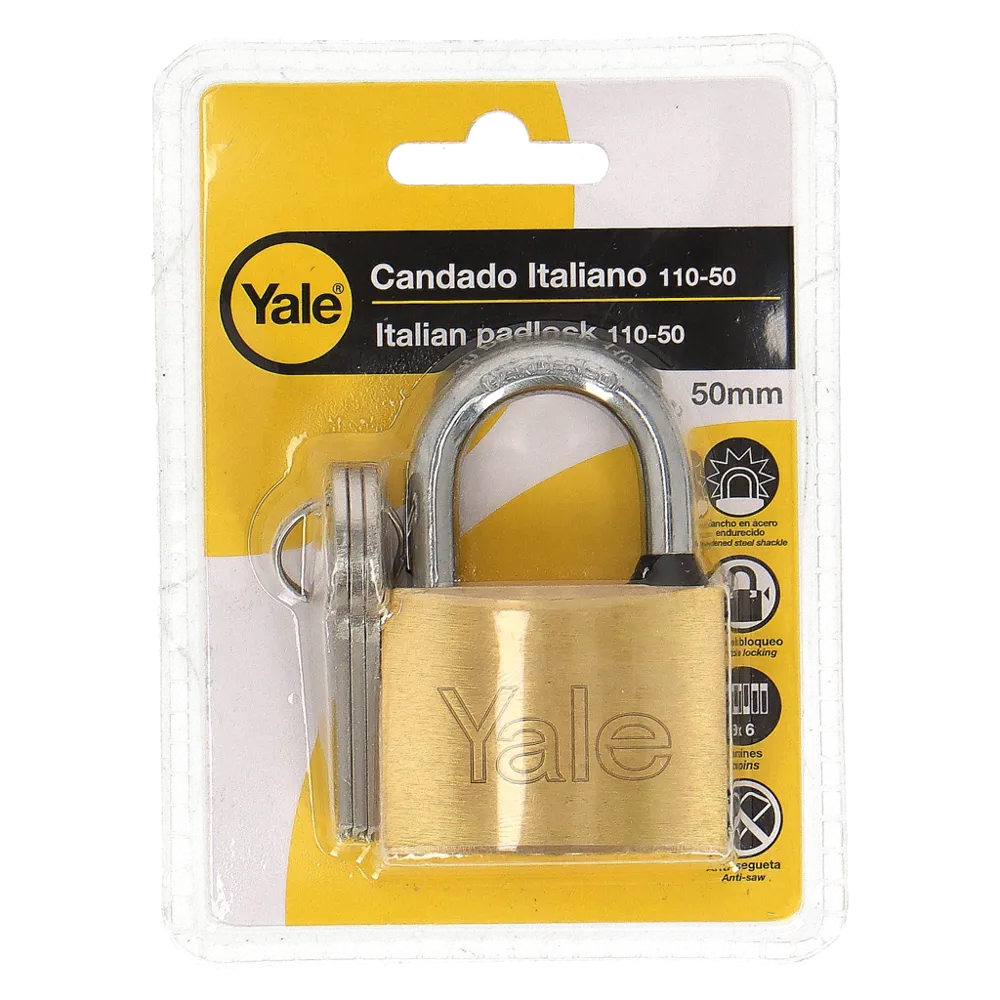 Candado Yale 50MM en blíster (Código-3321)
