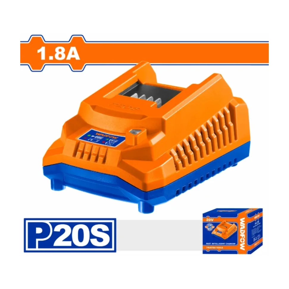 Cargador De Batería 20V 1.8Ah Con 1 Puerto. WADFOW