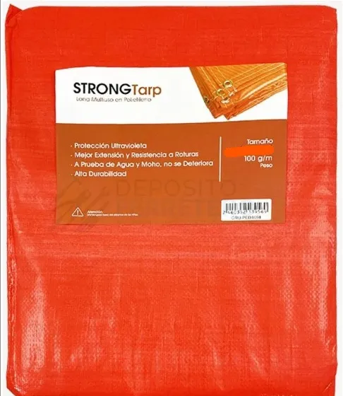 LONA PLASTICA NARANJA 16X20 STRONG (Codigo-44430)