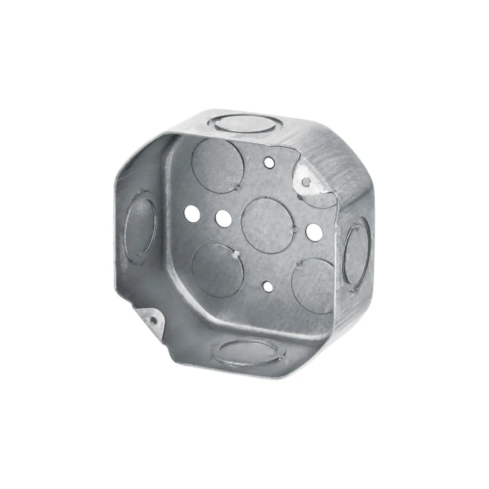 Caja octagonal metal (entrada de 1/2"y3/4")