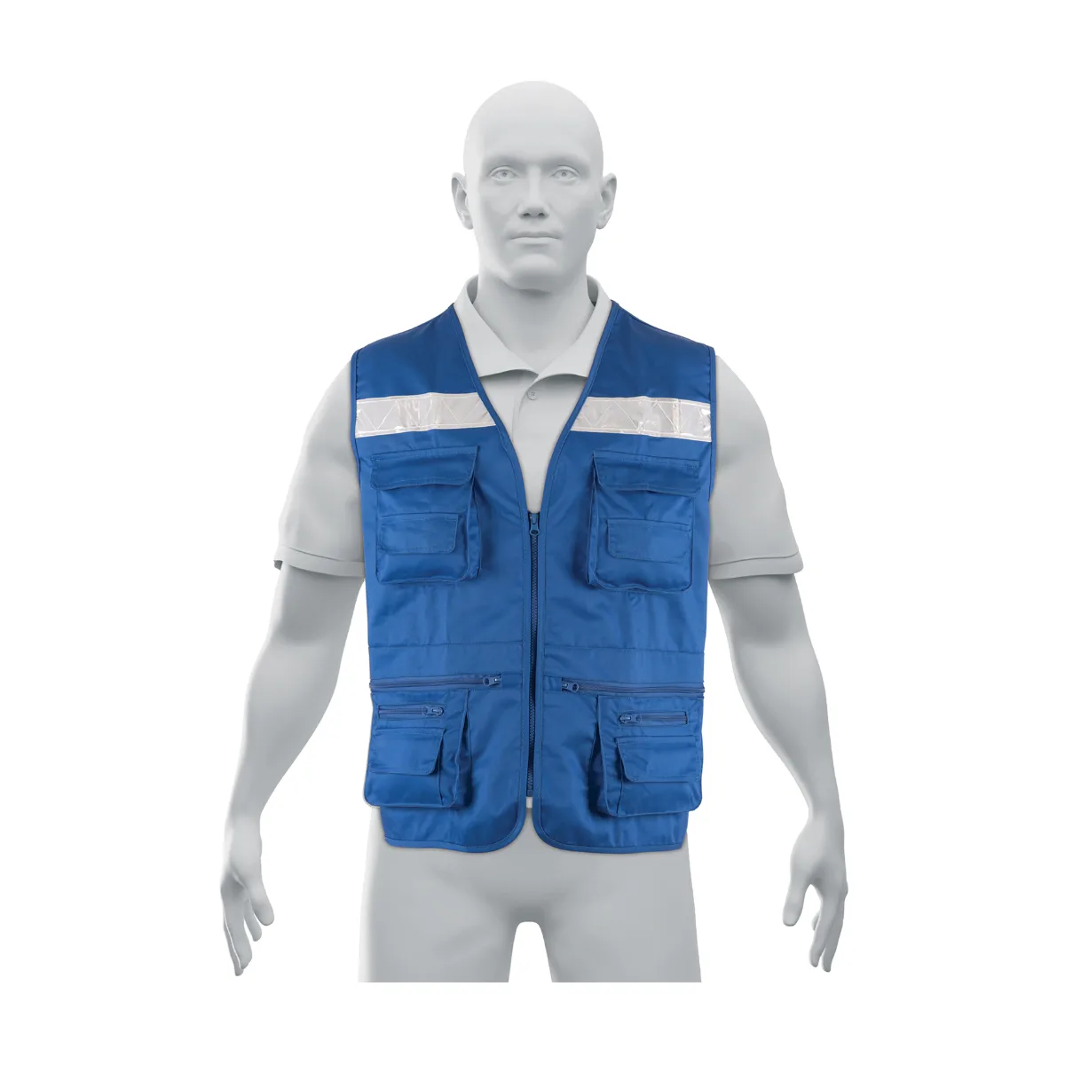 Chaleco brigadista reforzado, azul rey, G, TRUPER EXPERT (104169)