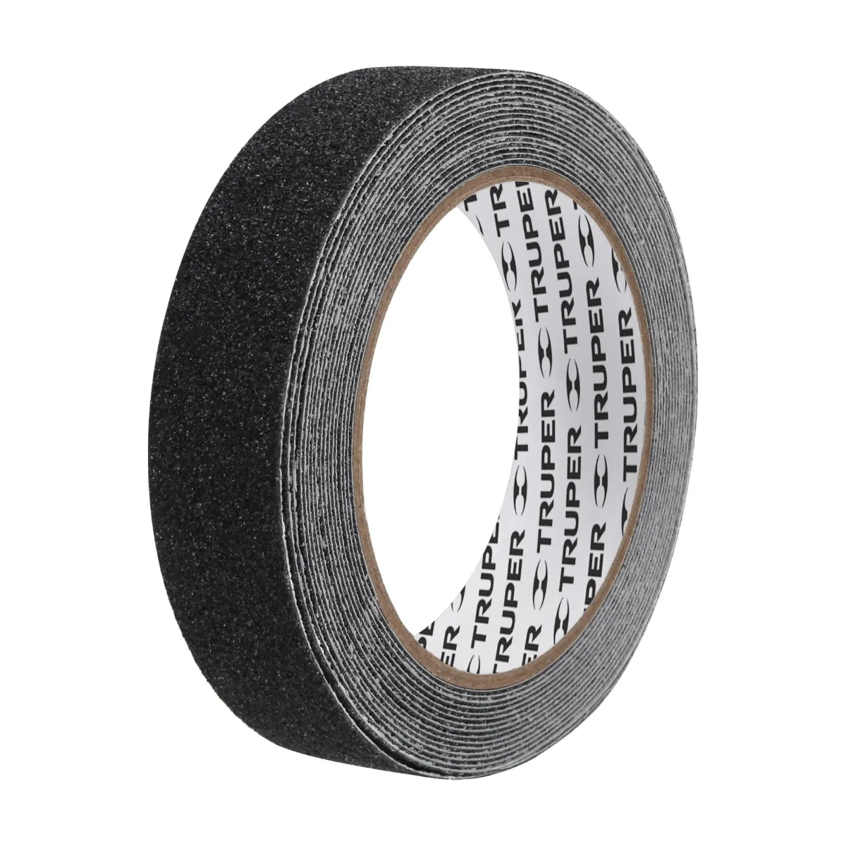 Rollo de 5 m de cinta antiderrapante negra 25mm con abrasivo TRUPER (12542)