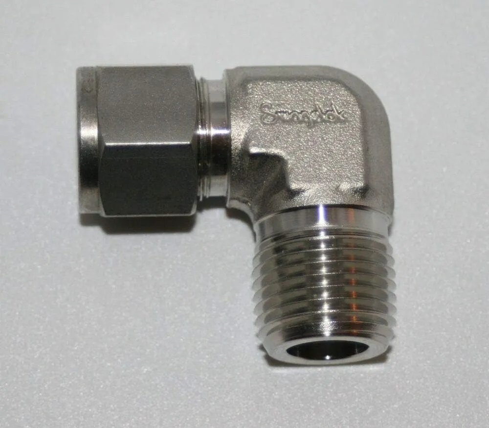 Codo acero inox. 1/2"x1/2" macho Swagelok SS-810-2-8 (cod. 39843)