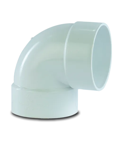 Codos PVC a 90° drenaje (Sonaca y genérico)