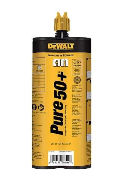 Adhesivo Epoxico Dewalt pure50+ (código-20436)