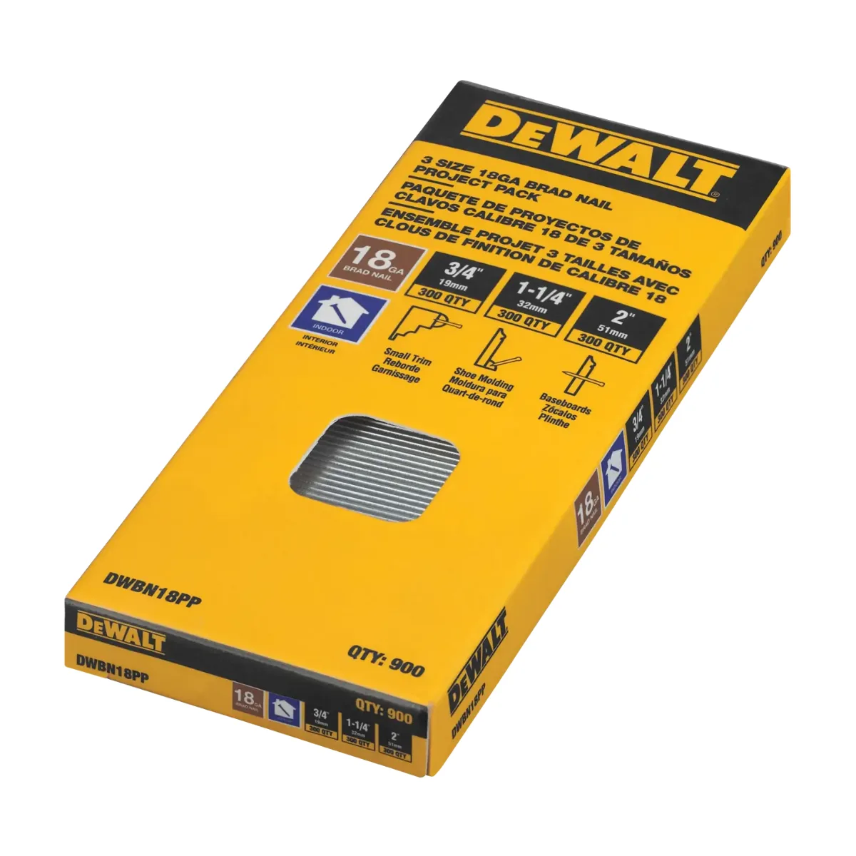 clavos Brad calibre 18 Dewalt (DWBN18PP)