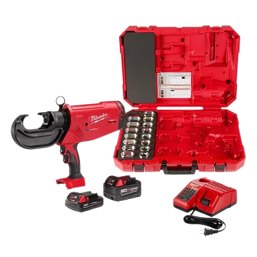 Pinza crimpeadora Milwaukee M18™ FORCE LOGIC™ de 750 MCM con troqueles de aluminio de #6 - 750 MCM