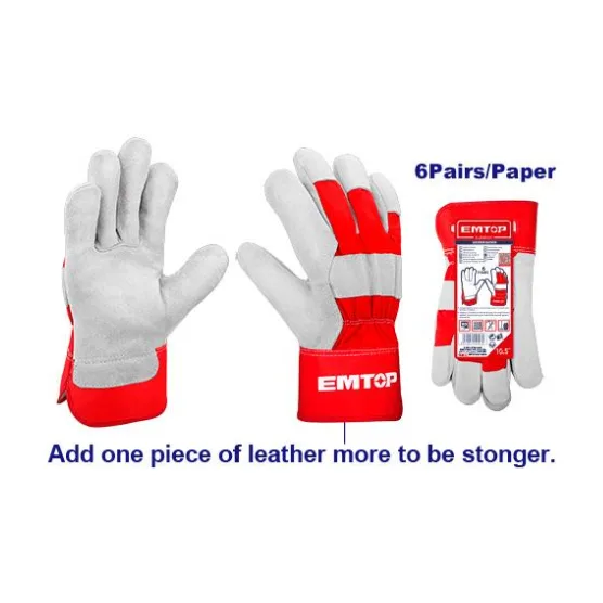 Guantes De Cuero EMTOP (ELGV0101)