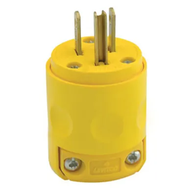 Enchufe Leviton 515PV 15A 125V Amarillo (Código-7009)