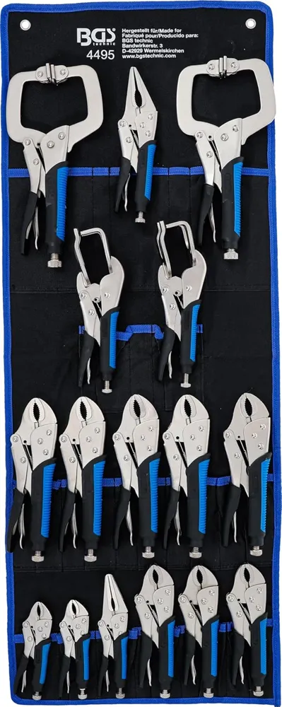 Jgo. pinzas presión 16 pcs. Gripza 4495 (cod. 39516)