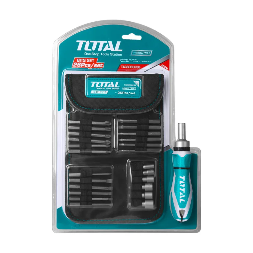 Juego de destornilladores de trinquete de 26 piezas TOTAL TACSD30266
