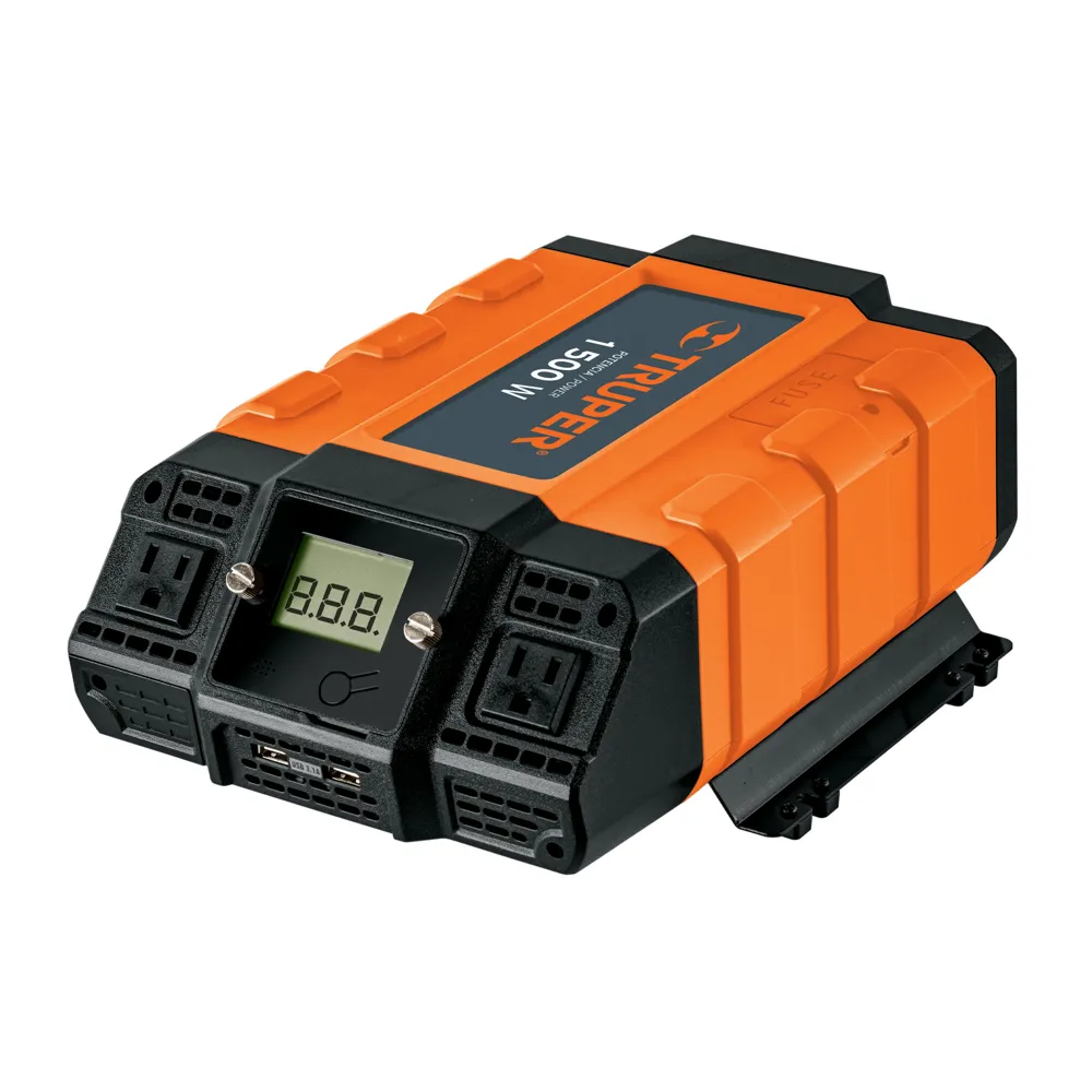 INVERSOR VEH TRUPER 1500W 12V C.D A 120V.C.A (COD.8530)