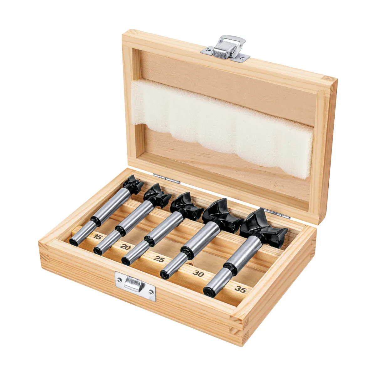 Juego de 5 brocas forstner para madera, TRUPER (102373)