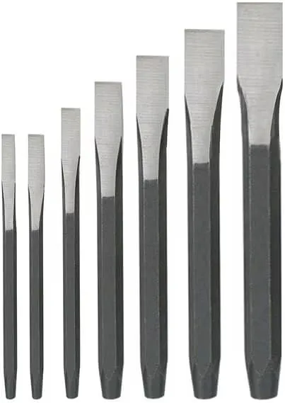Jgo. Cinceles fríos 1/4" a 7/8" 7pcs. 2AJA6 (cod. 39692)