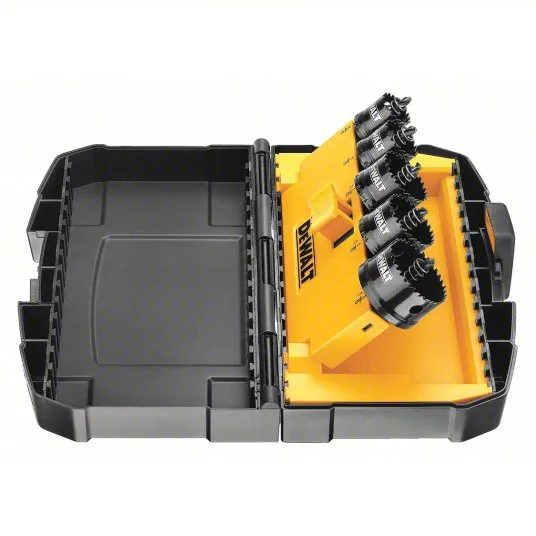 Jgo. Sierra perforadora d/impacto 5 pcs. Dewalt D1800IR5 (cod. 33666)