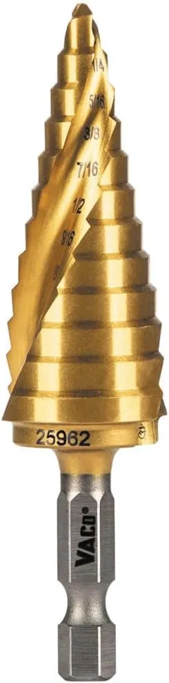 Broca escalonada Klein Tools 25962 de 3/16" a 7/8" (cod. 39683)