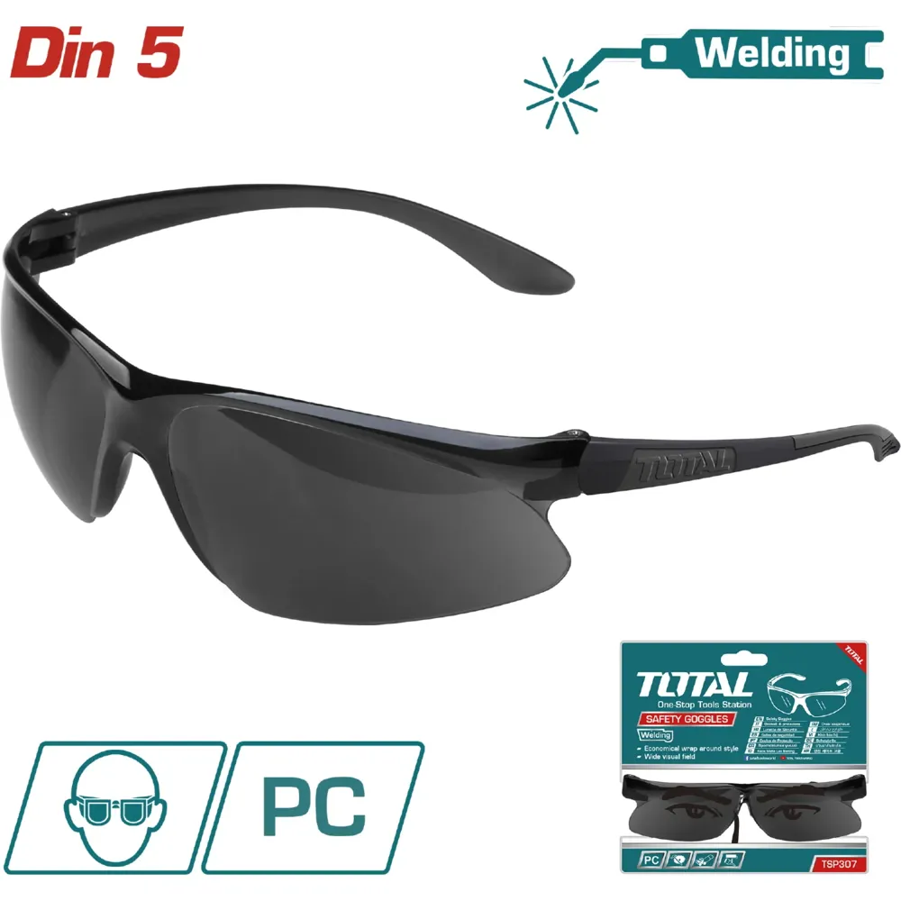 LENTES SEGURIDAD TOTAL TSP307 NEGRO (2428)