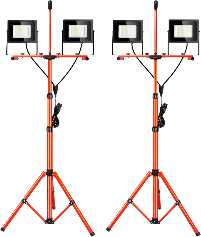 Luz p/trabajo led 200W 2000 lúmenes c/soporte (cod. 39506)