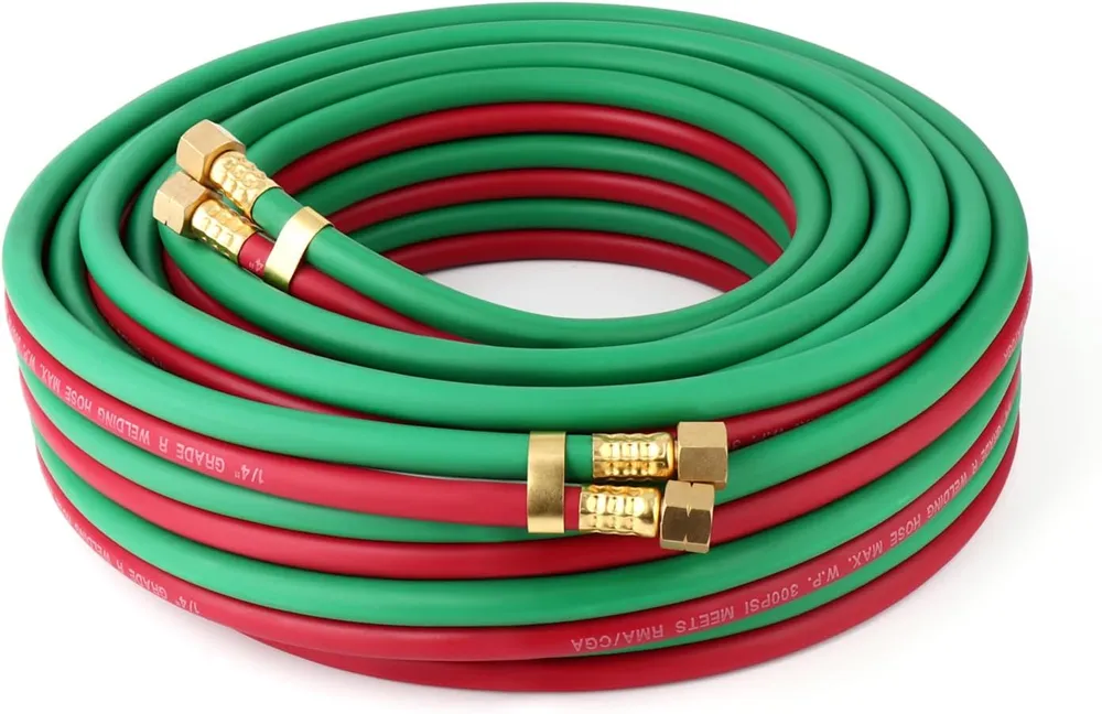 Manguera doble p/acetileno-oxigeno TAISHER 1/4"x50Ft. (cod. 39912)