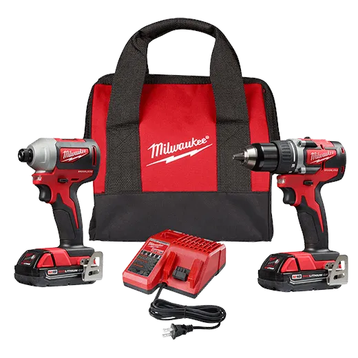 Taladro percutor/destornill. y Destornill. impacto Milwaukee 2900-22 (código-37857)