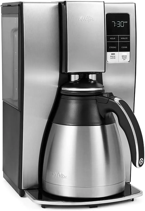 Mr. Coffee Cafetera acero inox. 10 tazas program. (código-26558)