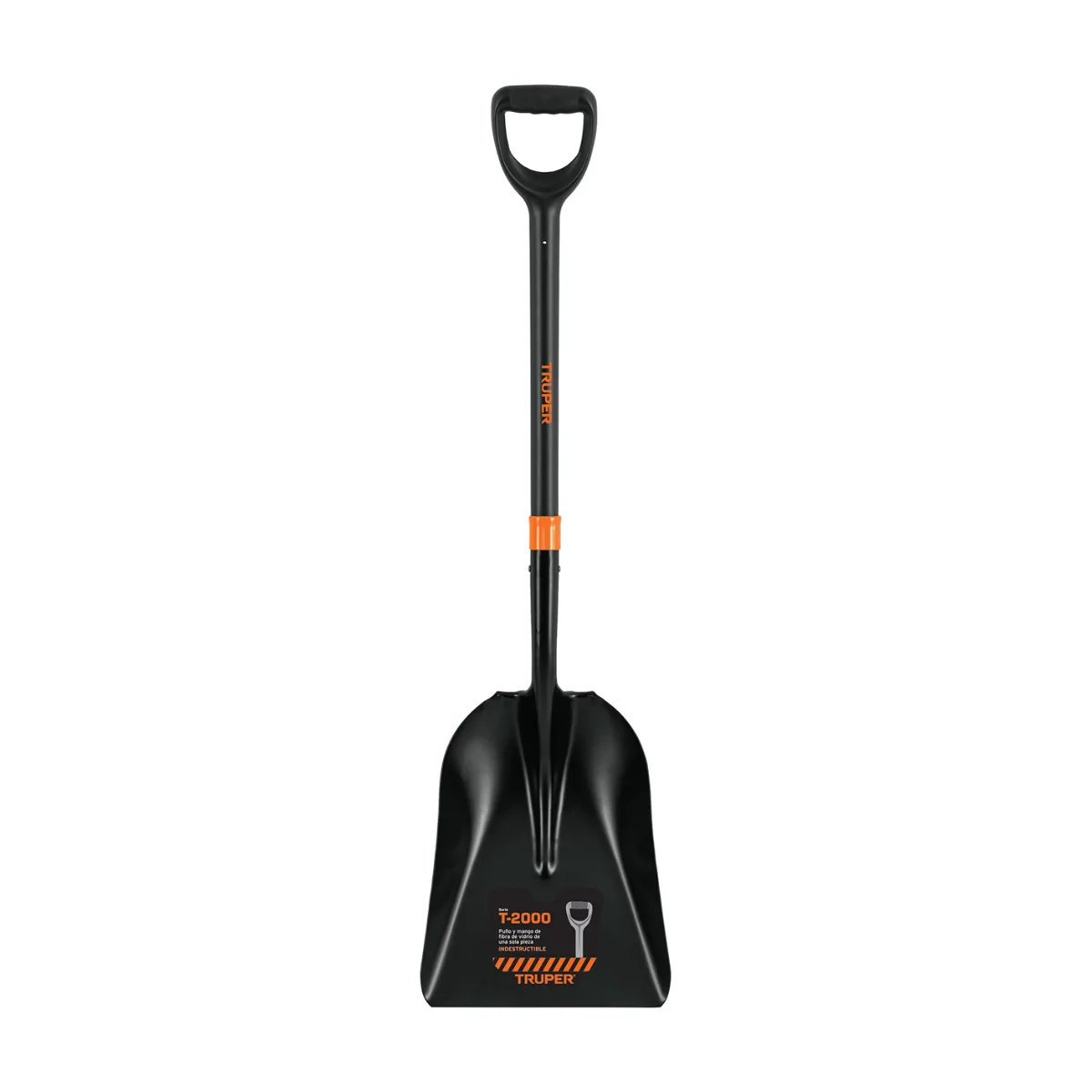 Pala carbonera T-2000, puño "Y" mango fibra de vidrio TRUPER (102459)
