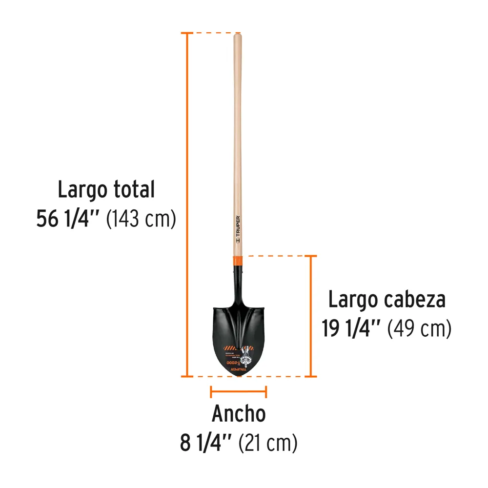 PALA  REDONDA M/LARGO PRL-P TRUPER 17175 (COD.11899)