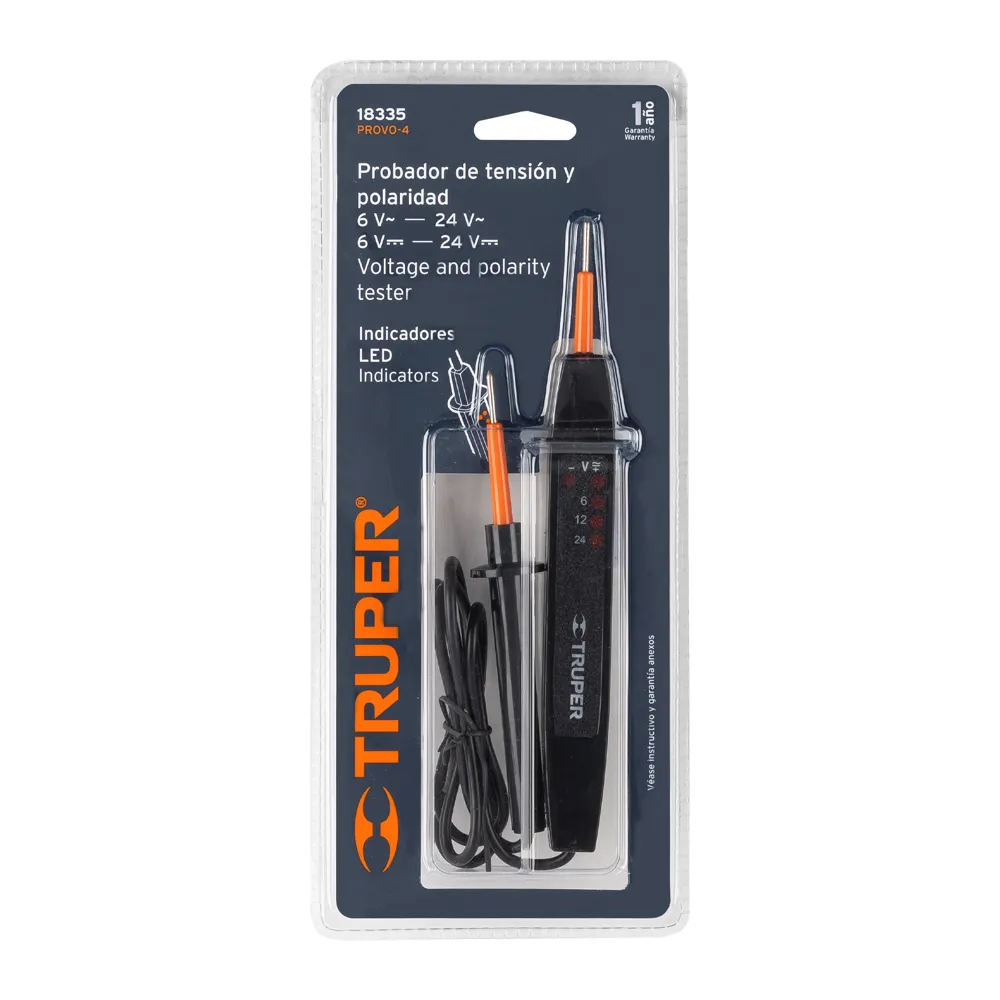 PROBADOR D/ VOLTAJE POLAR TRUPER V6-12-24 (COD.14005)