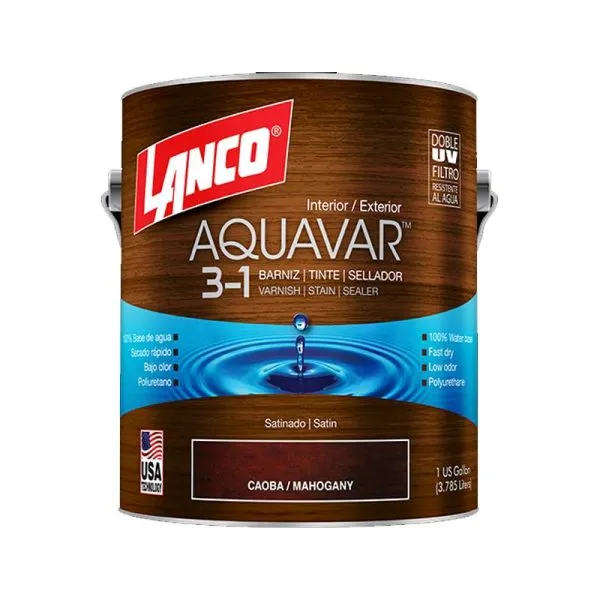 BARNIZ CAOBA 3-1 AQUAVAR LANCO GALON AQ-1360-4 (Código-5884)