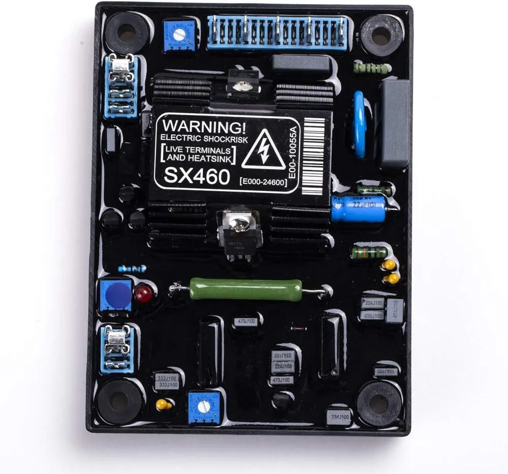 Regulador voltaje autom. AVR SX460 p/alternador de generador s/escobillas (cod. 39867)