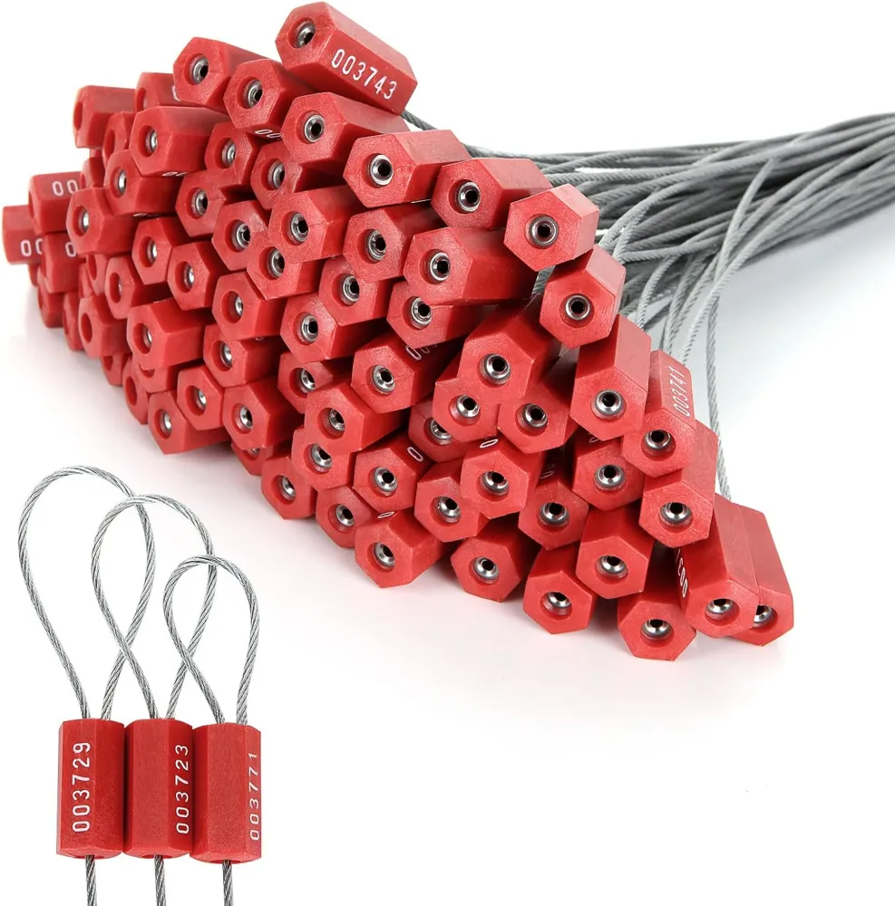 SELLOS D/ ALAMBRE CABLE D/SEGURIDAD NUMERABLE 100/1 (COD.37189)