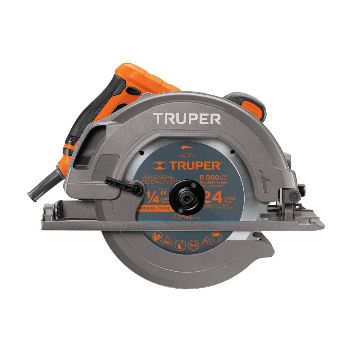Sierra circular 7-1/4", 1750W, TRUPER PRO (11004)