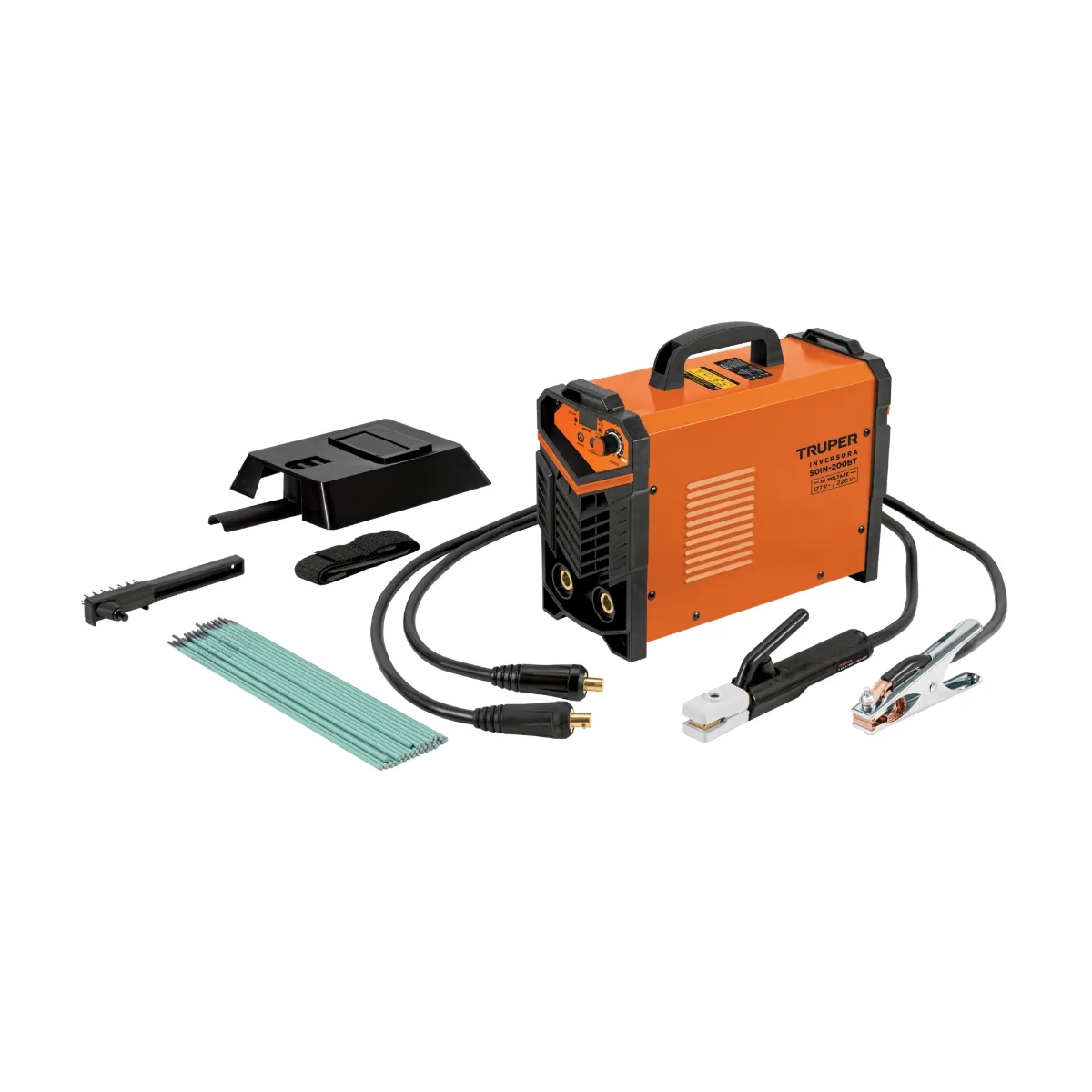 Soldadora inversora 200A, bi-voltaje 127/220V, TRUPER (103708)