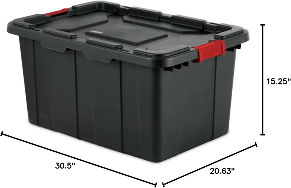 Contenedor industrial 27Gls. Sterilite c/cierre rojo (cod. 39947)