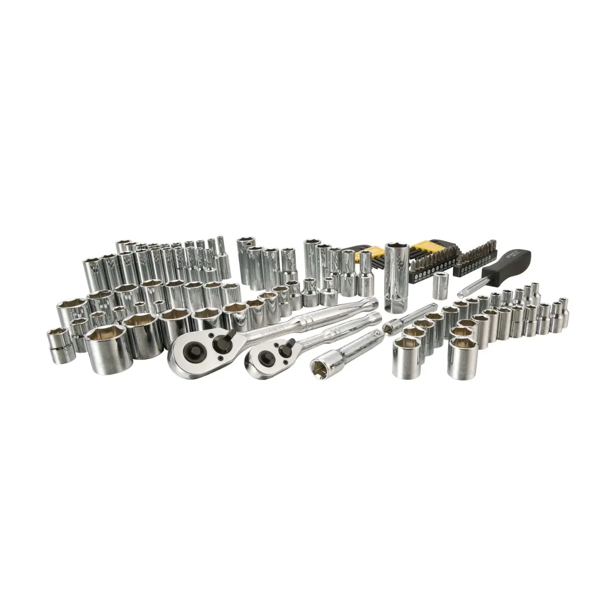 Conjunto de herramientas mecánicas de accionamiento de 1/4 pulgadas y 3/8 pulgadas (123 unidades) Stanley (STMT71652)