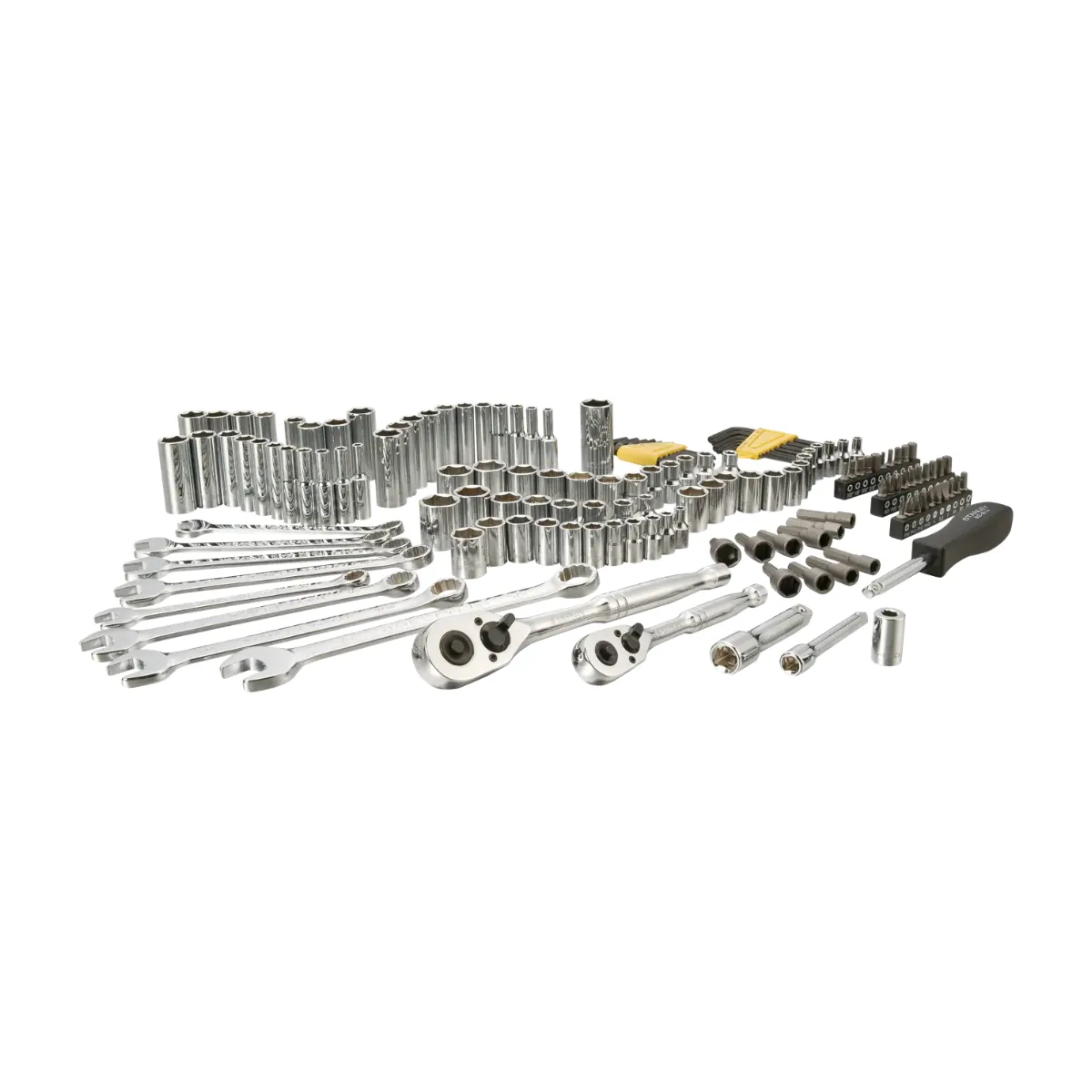 Conjunto de herramientas mecánicas de transmisión de 1/4 pulgadas y 3/8 pulgadas (145 unidades) Stanley (STMT71653)