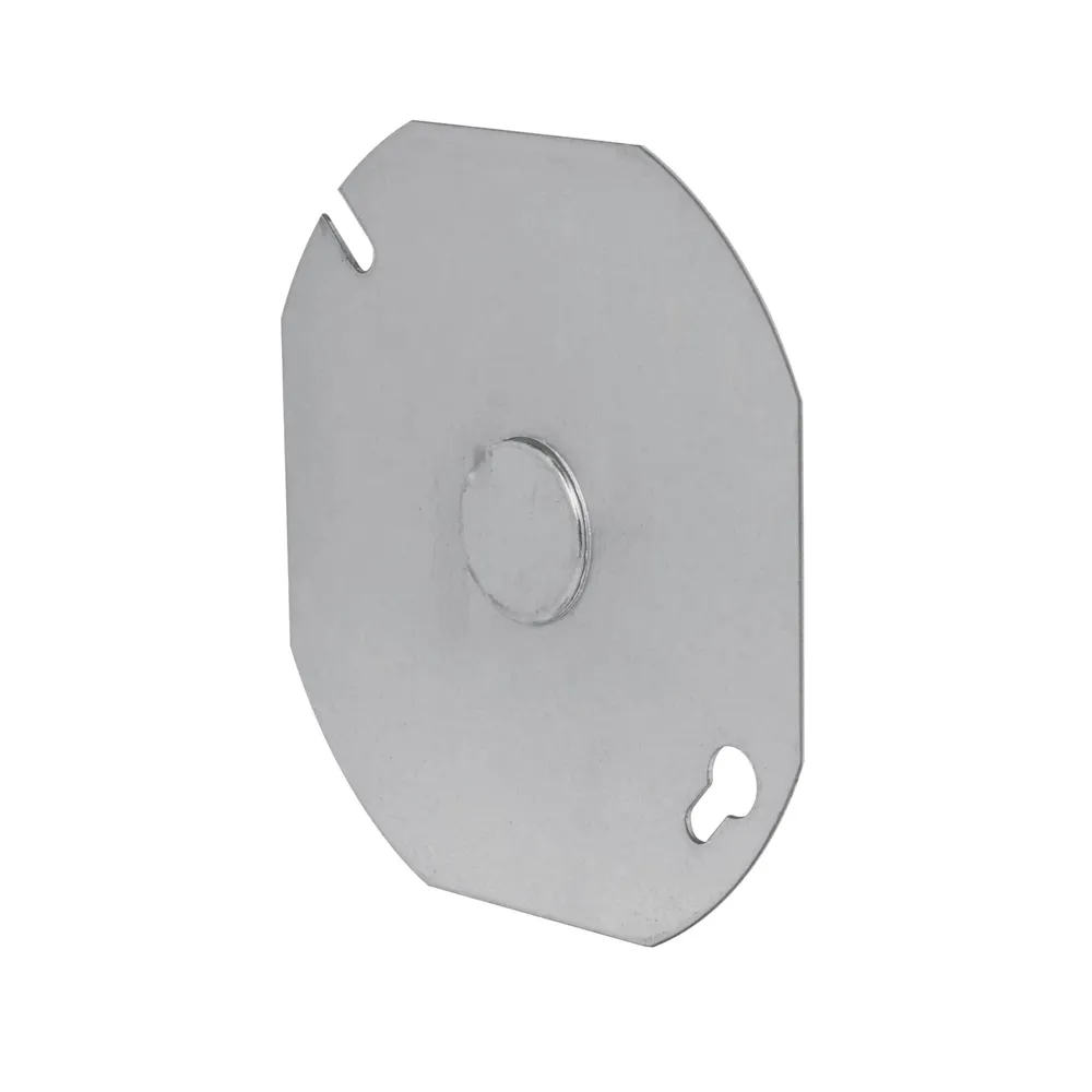 Tapa metal octagonal c/Nockout (código-15756)