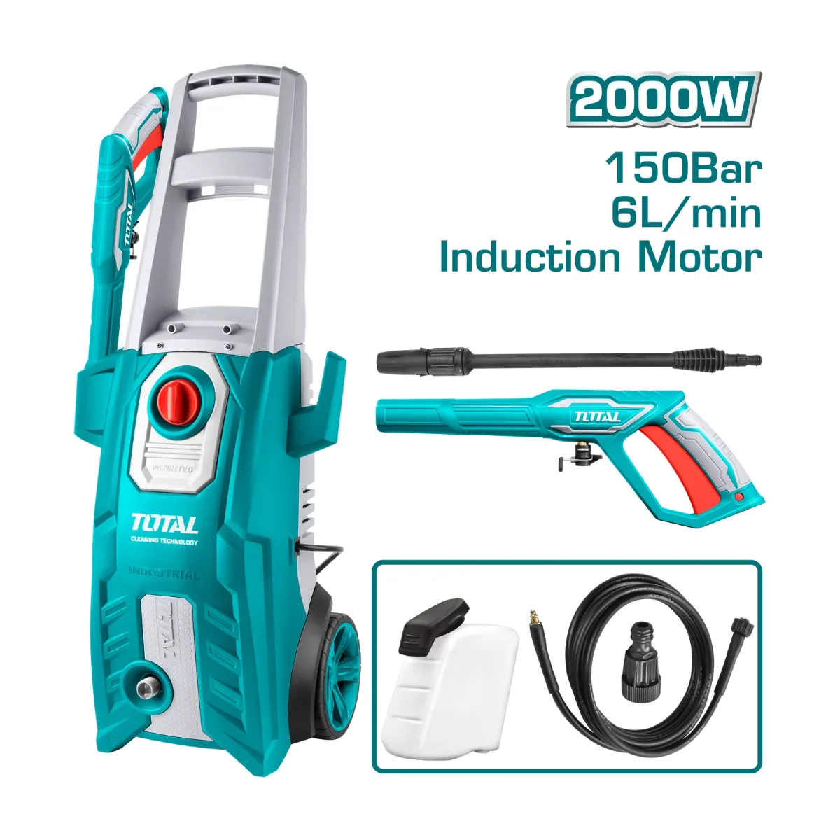 Hidrolavadora Industrial Eléctrica 2000W TOTAL (TGT11226)